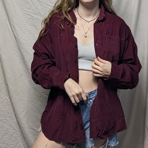 2/$25 Vintage Azur Corduroy Button Down
